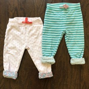 ❌SOLD❌ 2 pair of Mini Boden reversible trousers